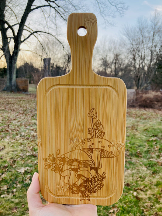 Mushroom Engraved Cutting Board